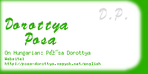 dorottya posa business card